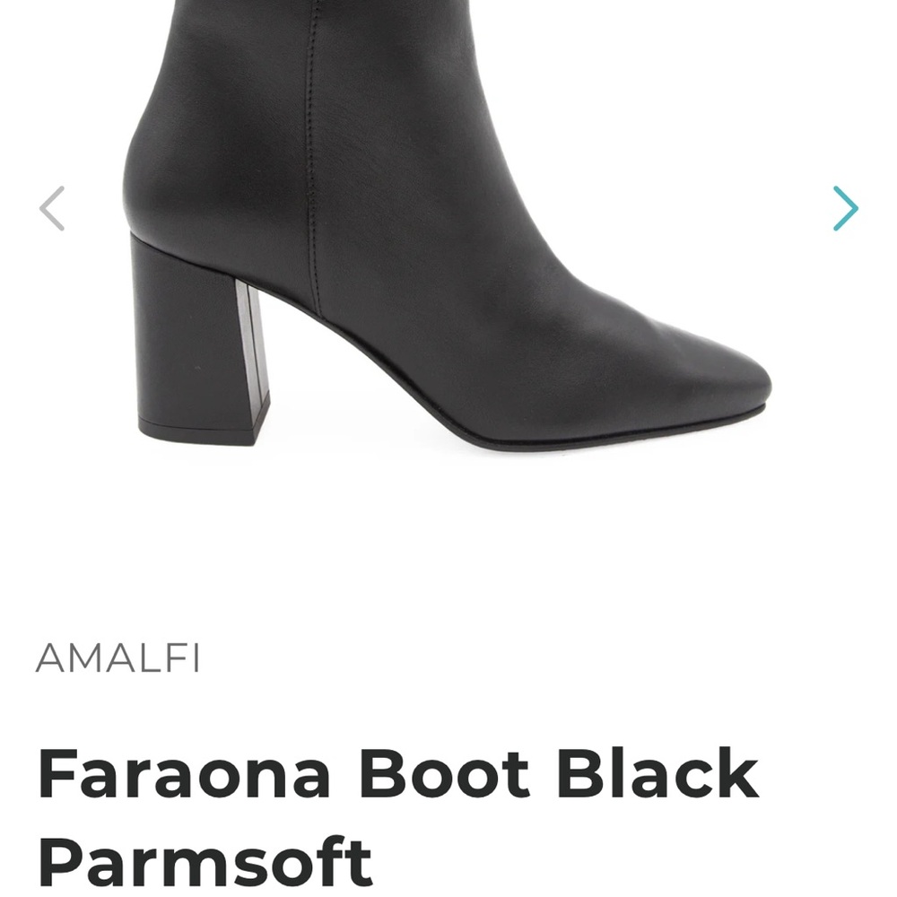 Amalfi Black Heeled Boots Sleek Design
